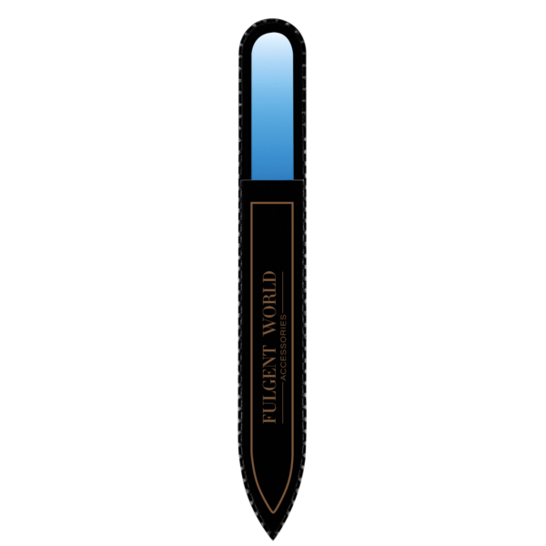 GLASS NAIL FILE (BLUE/WHITE) - Image 2