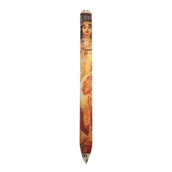 Glass nail file with Alphonse Mucha print #1 - Image 2