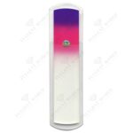 Glass foot file 160mm purple/pink