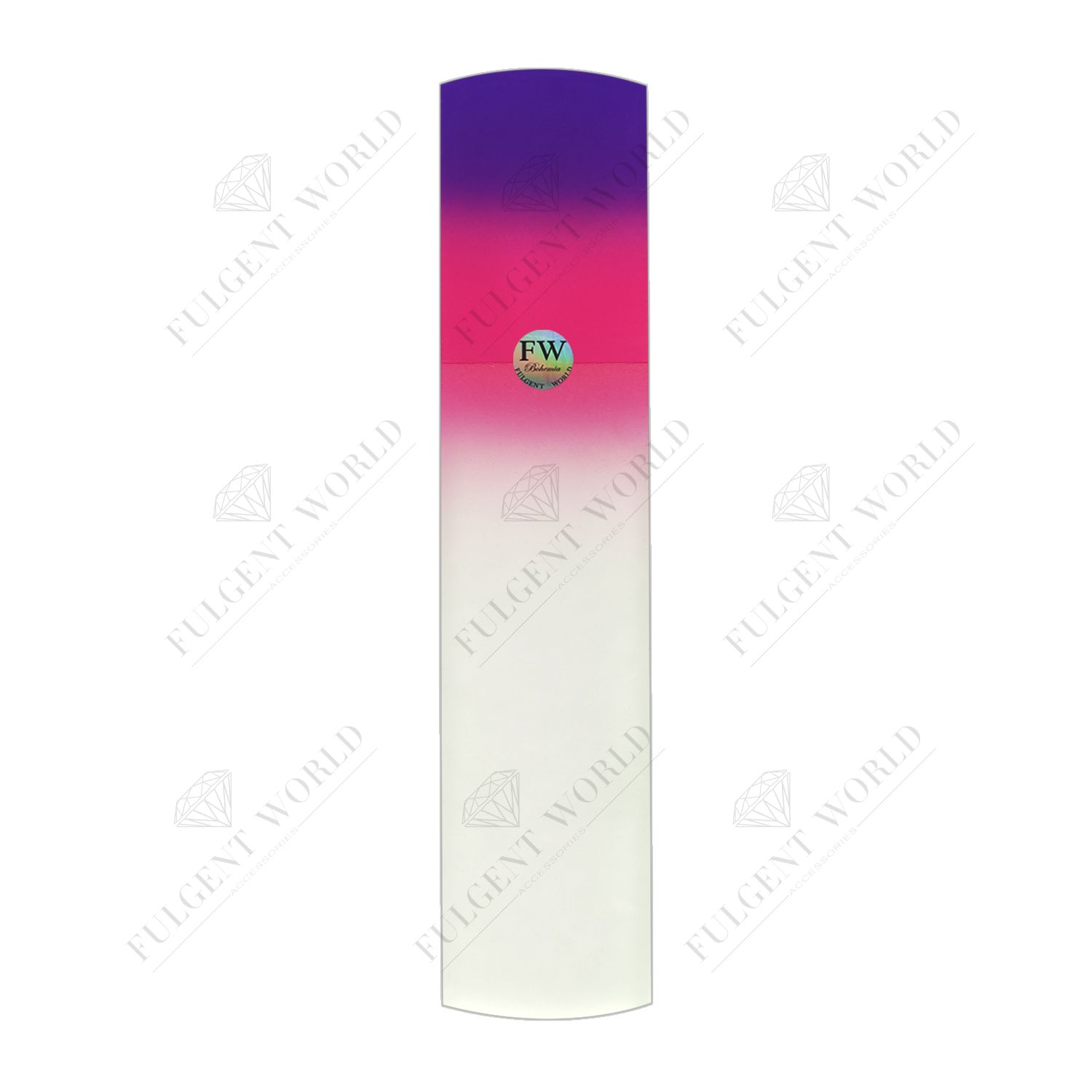 Foot File - Glass Foot File in Aqua Violet