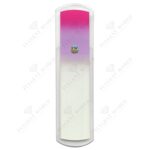 Glass foot file 160mm pink/amethyst