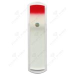 Glass foot file 160mm red/white
