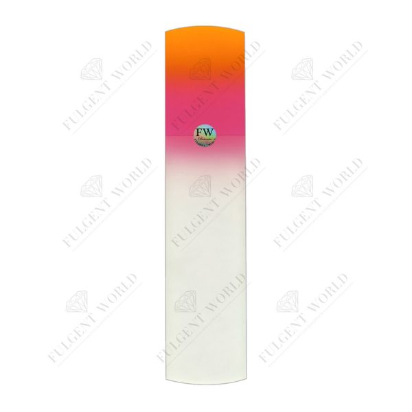 Glass foot file 160mm orange/pink - Image 2