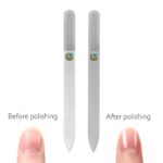 DUO CRYSTAL NAIL FILE & POLISHER - Unique 2-IN-ONE Classic Nail File & Buffer Shiner by Fulgent World