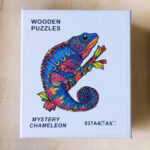 Wooden Puzzle Jigsaw Animals - Chameleon - size A4, 29x21cm - Image 4