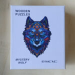 Wooden jigsaw puzzle with animals - Wolf - size A4, 29x21c - Image 4