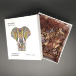 Wooden Puzzle Jigsaw Animals - Elephant - size A4, 29x21cm - Image 3
