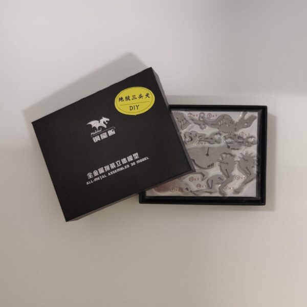 3D kovové puzzle z nerezové oceli DIY - Pekelný Pes - Image 3