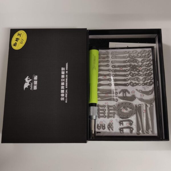 3D kovové puzzle z nerezové oceli DIY skládačka - Král Pavouků - Image 3