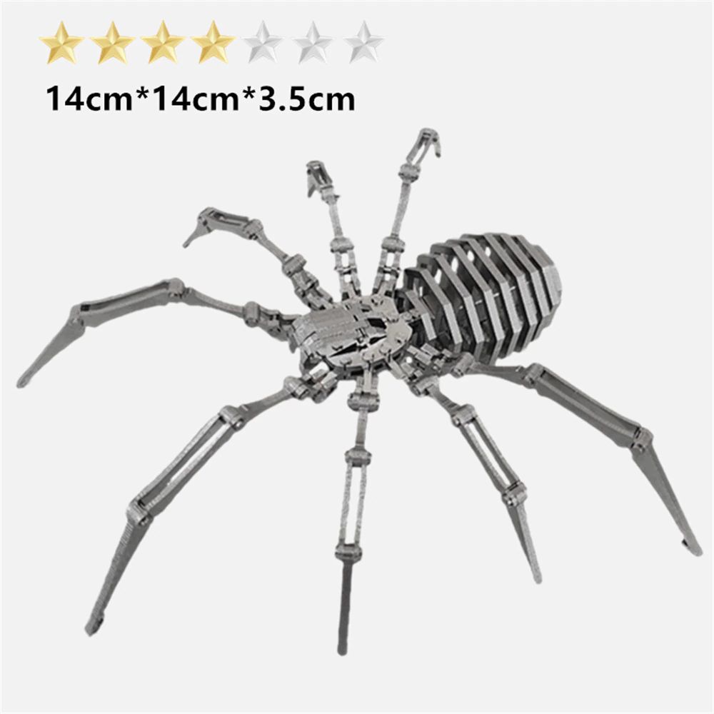 3D Metal Puzzle Stainless Steel DIY Gifts - Spider King - Fulgent World