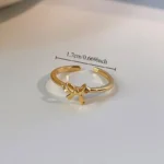 Golden-Tone Ballet Bow Ring - Image 3