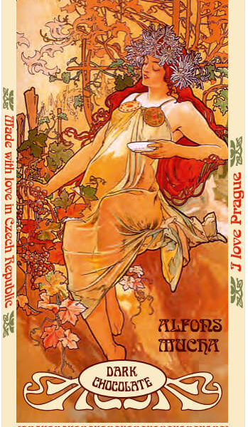 Mucha’s Dream – Art Nouveau Chocolate Elegance CHMC-3DB Dark chocolate