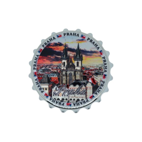 2-in-1 Bottle Opener Fridge Magnet – Czech Landmarks Souvenir O4