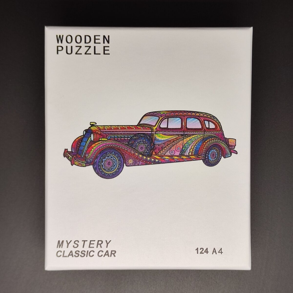 Dřevěné puzzle dřevěná skládačka se zvířáty - Auto- velikost A4, 29x21cm - Image 6