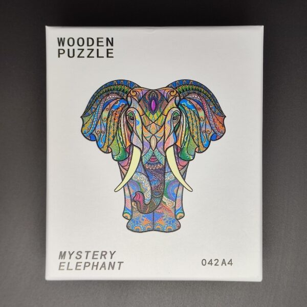 Wooden Puzzle Jigsaw Animals -Elephant- size A4, 29x21cm