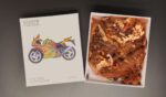 Dřevěné puzzle dřevěná skládačka se zvířáty - Motorka- velikost A4, 29x21cm - Obrázek 4