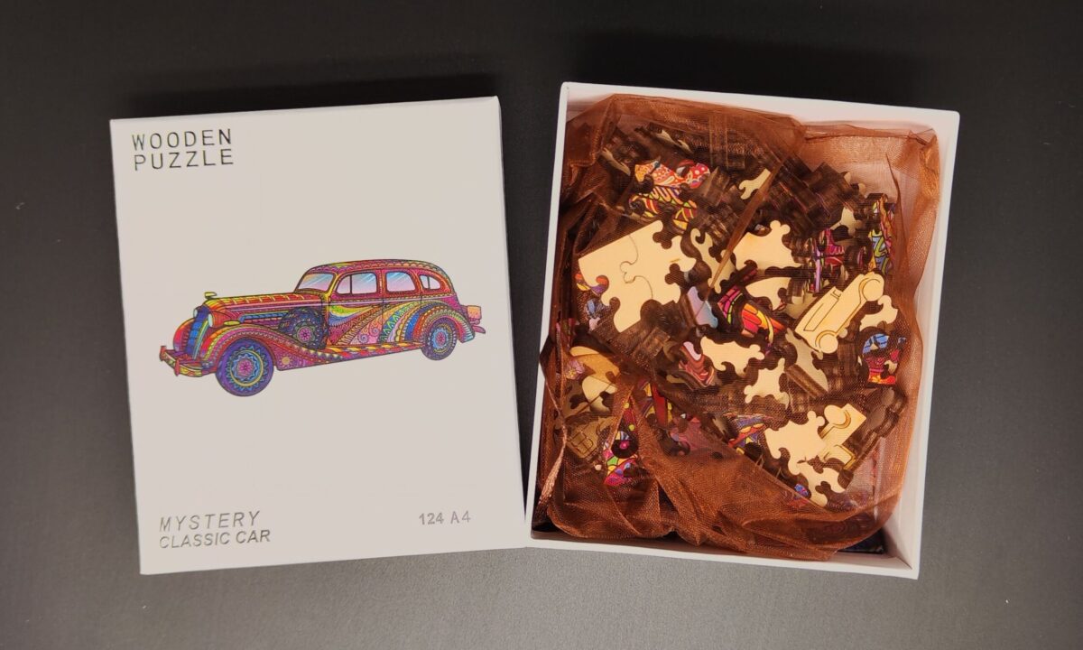 Wooden Puzzle Jigsaw Animals - CAR- size A4, 29x21cm - Image 2